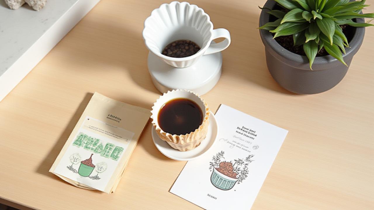 はじめてのハンドドリップセット内容：ドリッパー、豆、ガイドブック