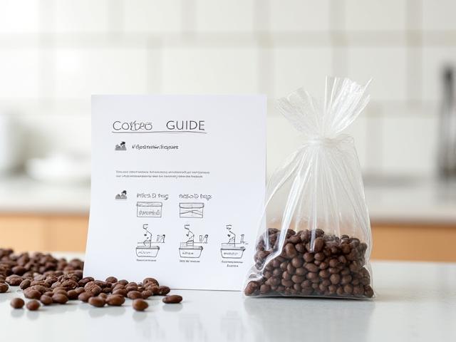 挽き方ガイド付きコーヒー豆